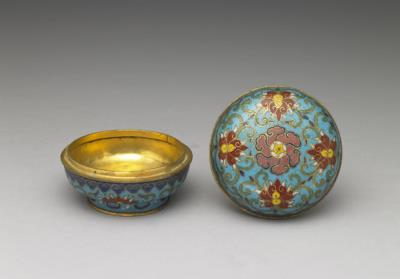 图片[2]-Copper box in cloisonne enamels, Qing dynasty (1644-1911)-China Archive
